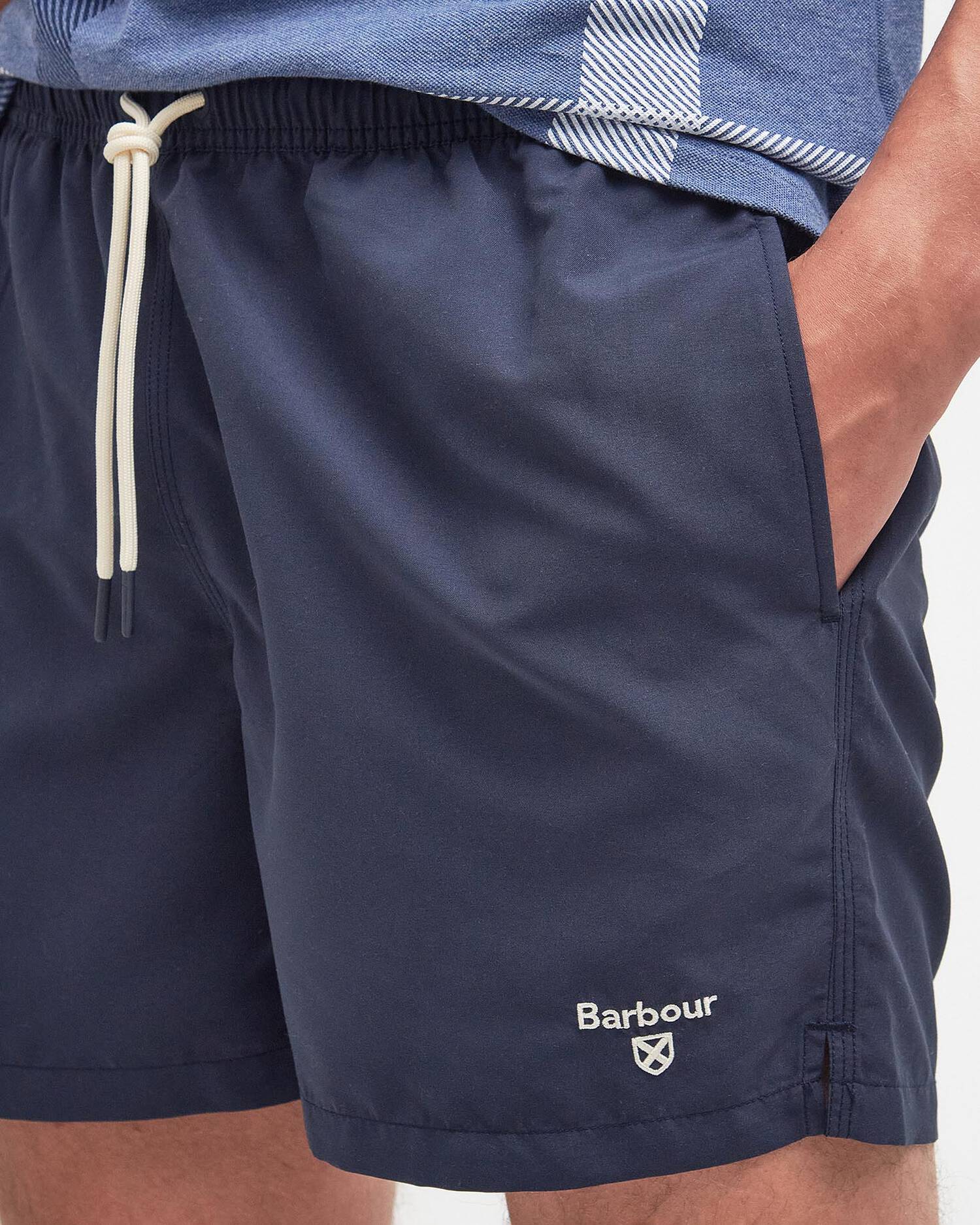 Barbour Logo Swim Short - Navy - Image 2