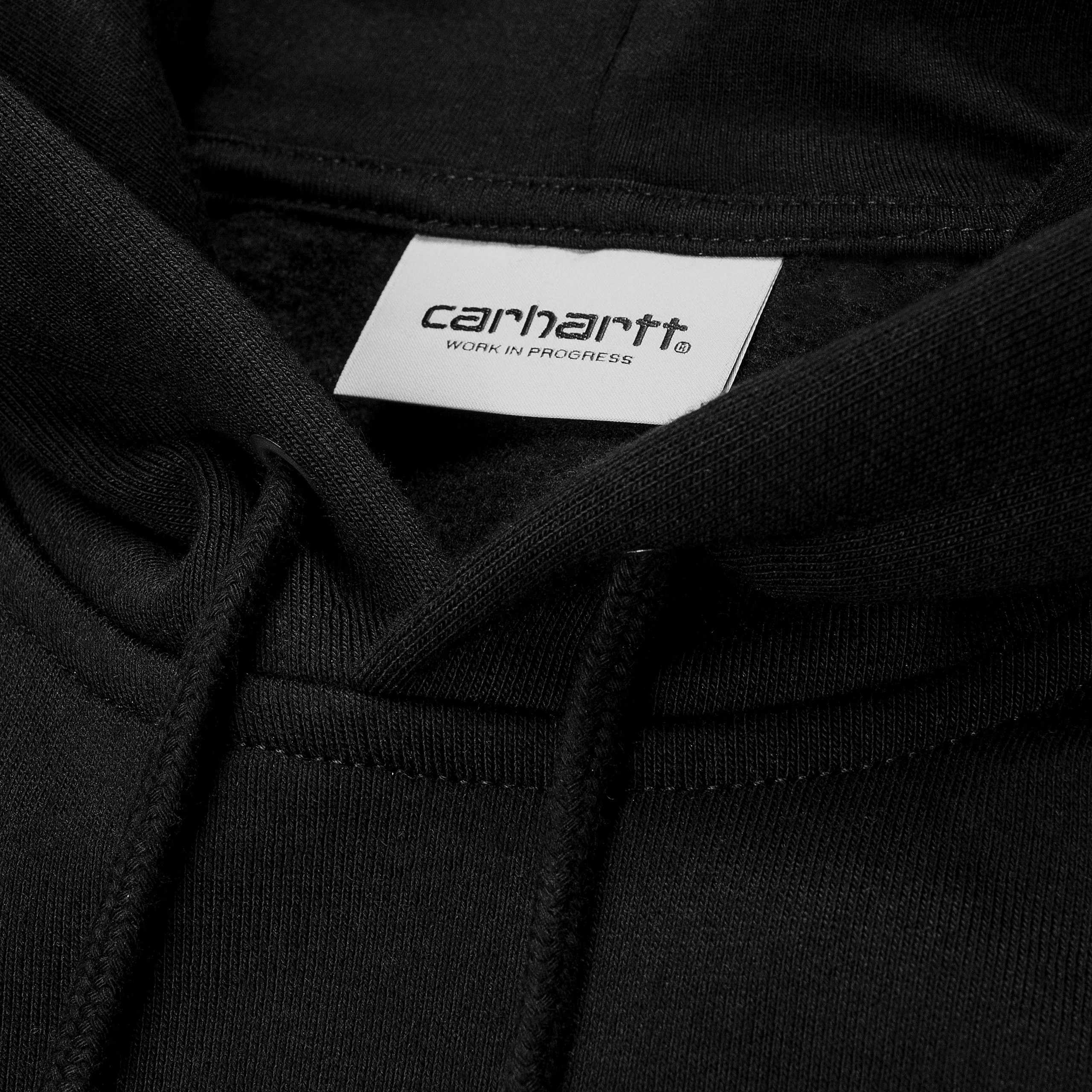 Carhartt WIP Hooded Chase Sweatshirt - Black - Image 3