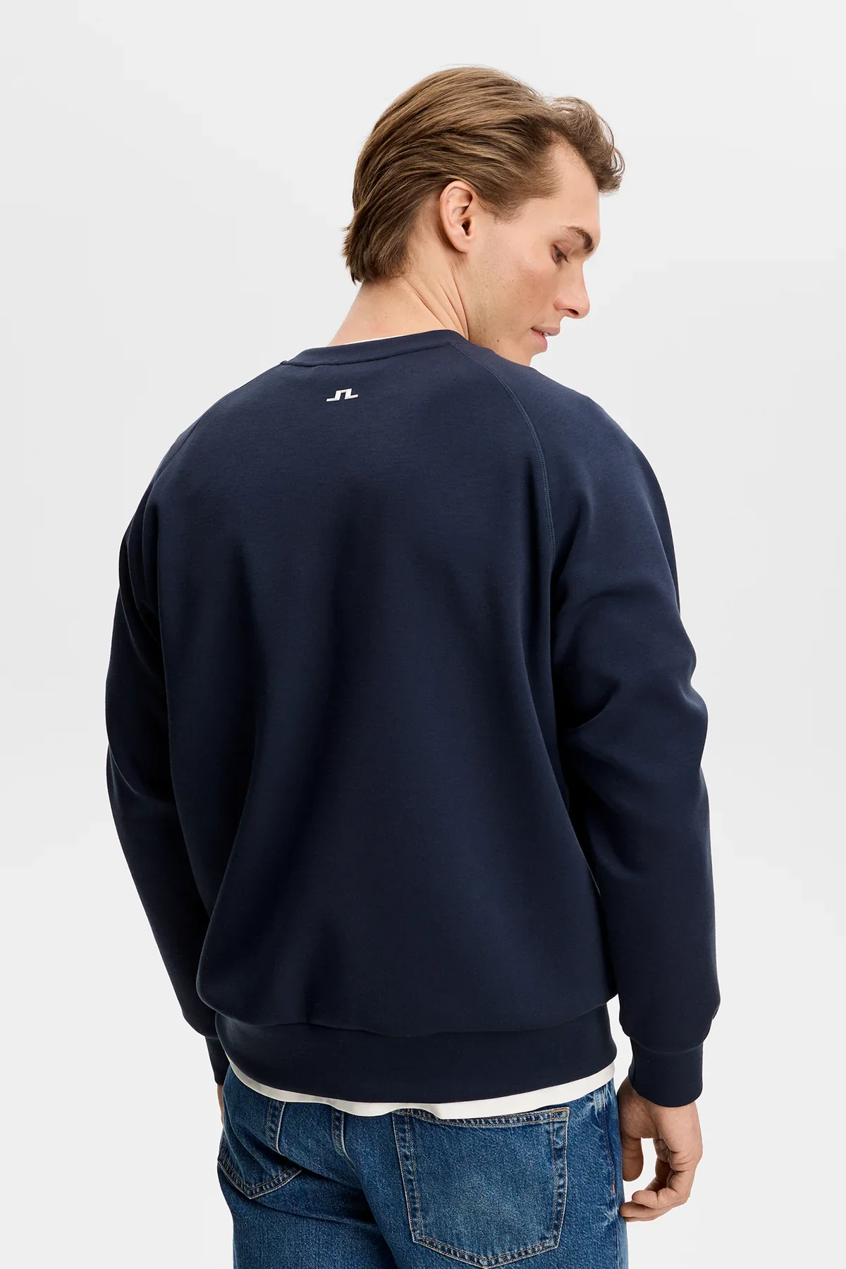 J. Lindeberg Finn Crew Neck - Navy - Image 3