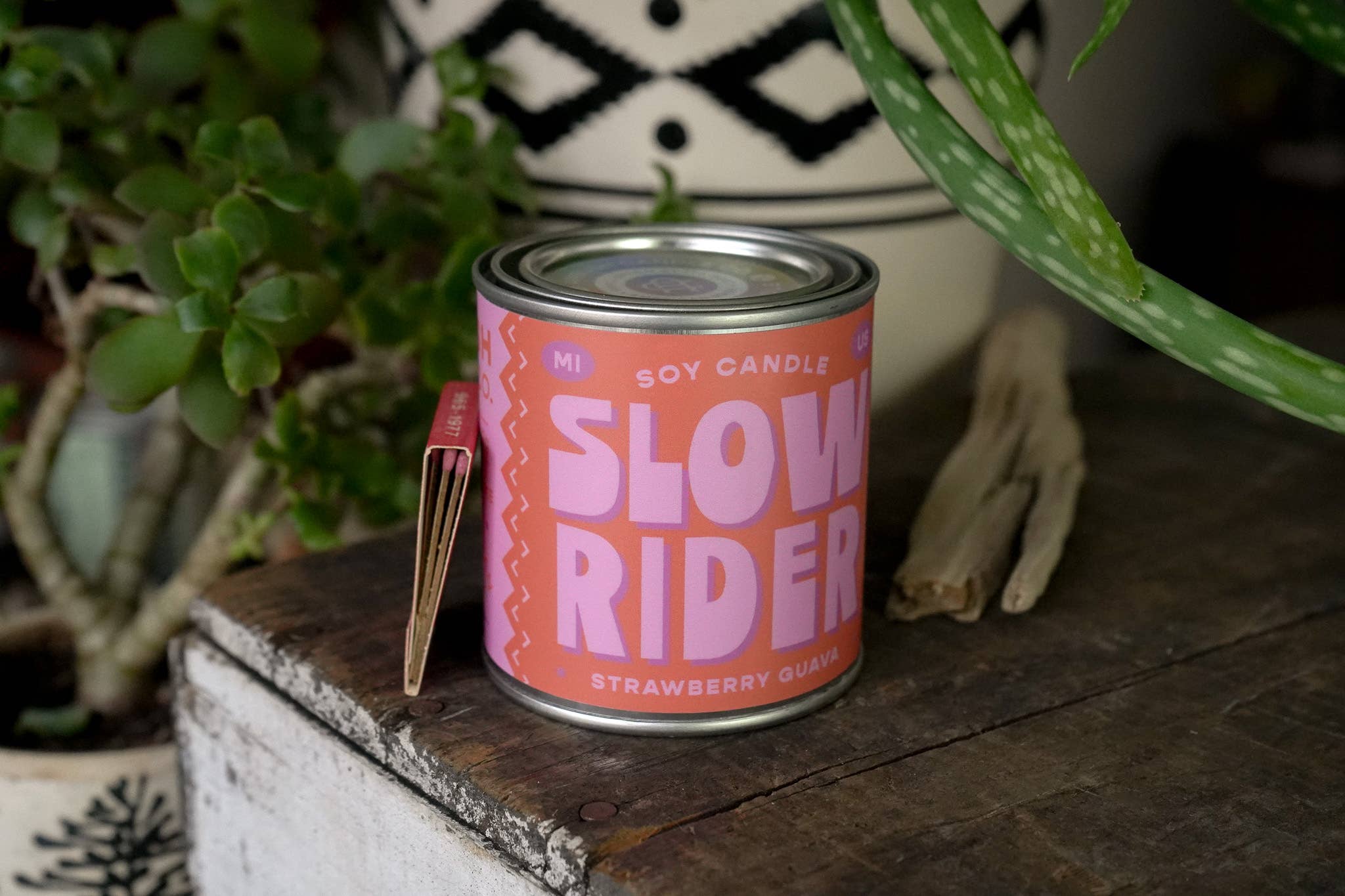 Ambush Candle Co. Slow Rider | Strawberry Guava 8oz Soy Candle - Image 9
