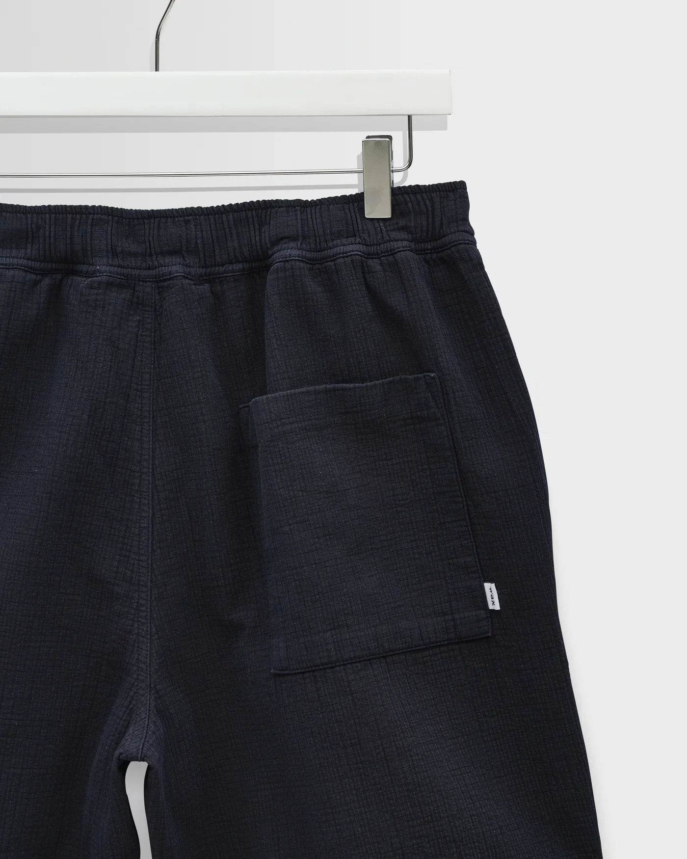 Wax London Kurt Crinkle Cotton Linen Short - Navy - Image 4