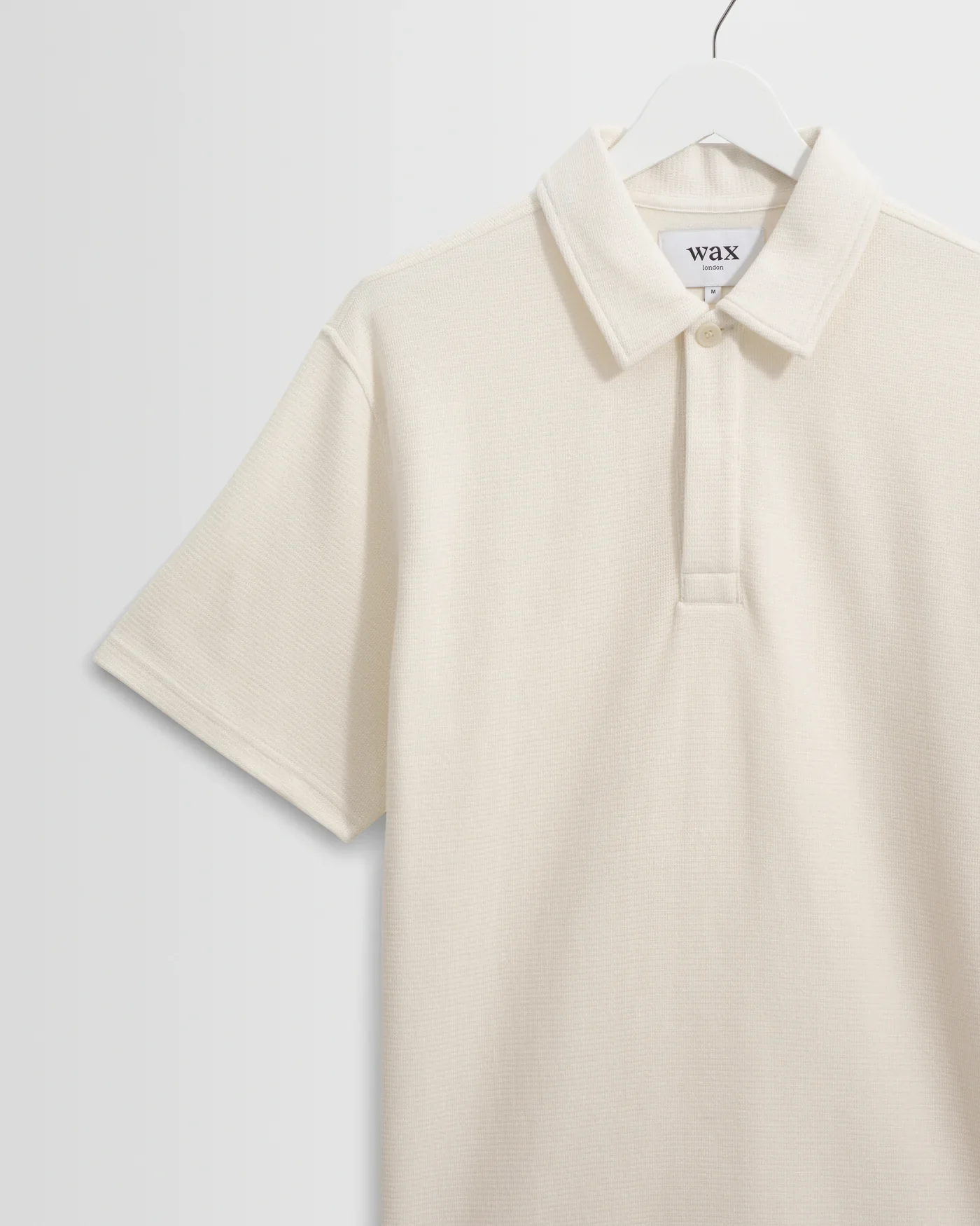 Wax London Shore Textured Polo Shirt - Ecru - Image 6