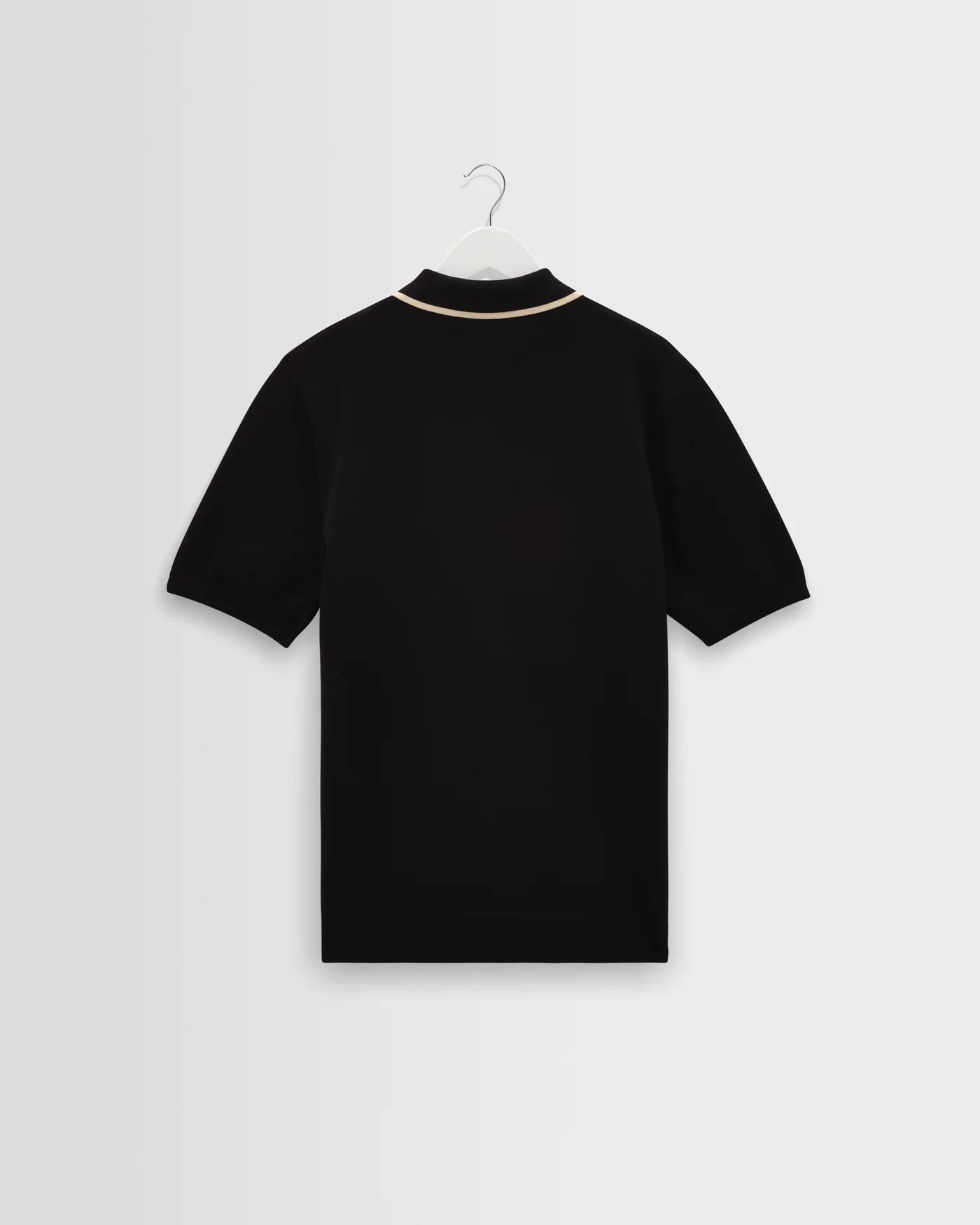 Wax London Tellaro Retro Embroidered Knitted Shirt - Black / Ecru - Image 8