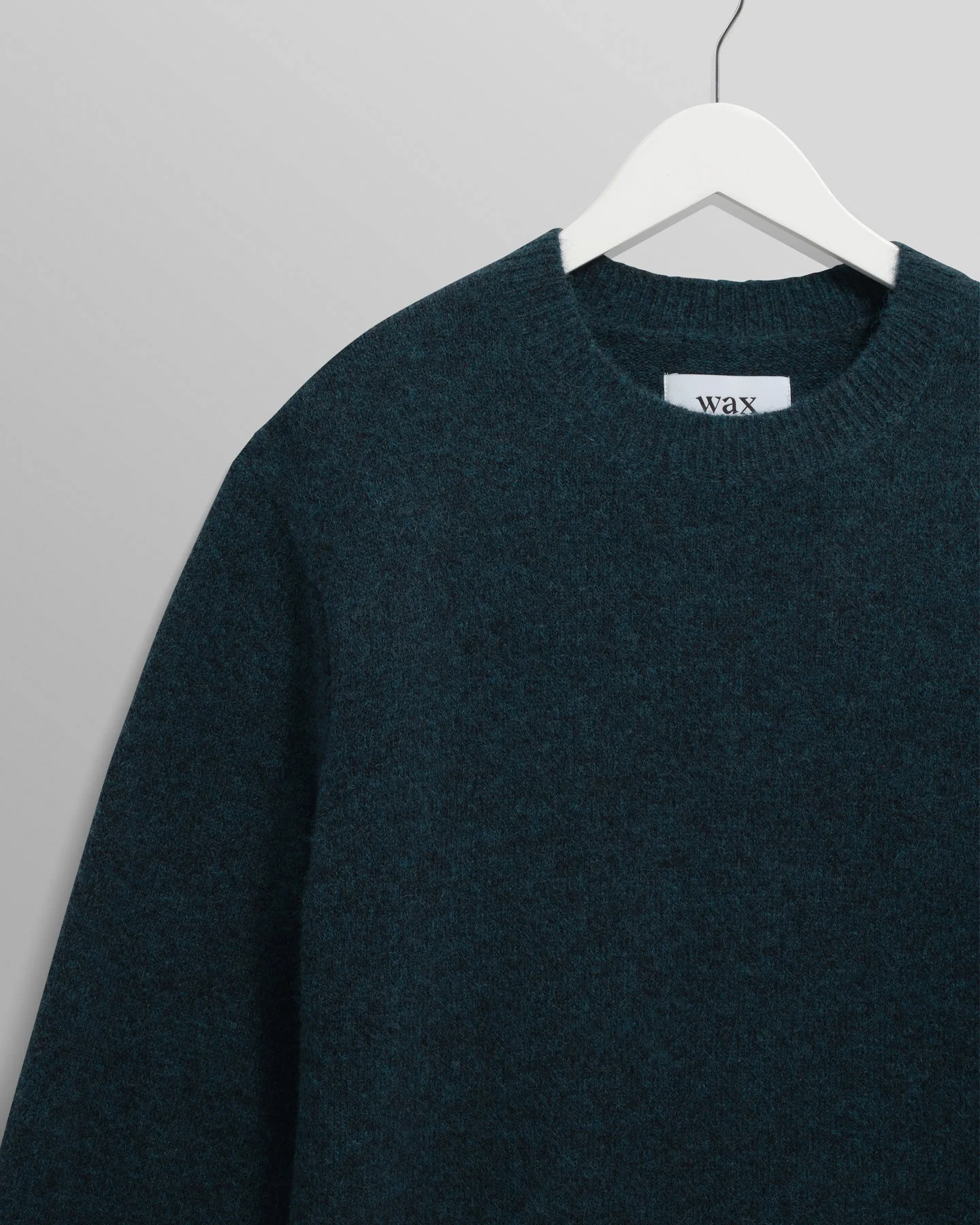 Wax London Wilde Fluffy Wool Crew - Teal - Image 7